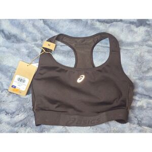 NWT Asics Women's Medium Brown Road Compression Sports Bra Racerback